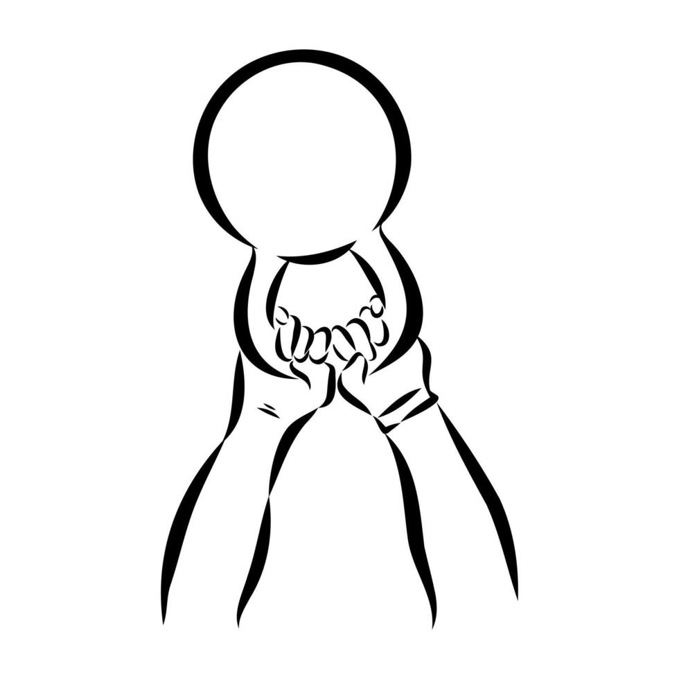 kettlebell sport sketch vector