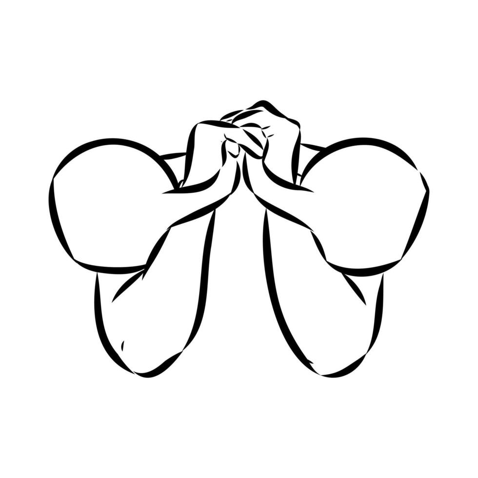 kettlebell sport sketch vector