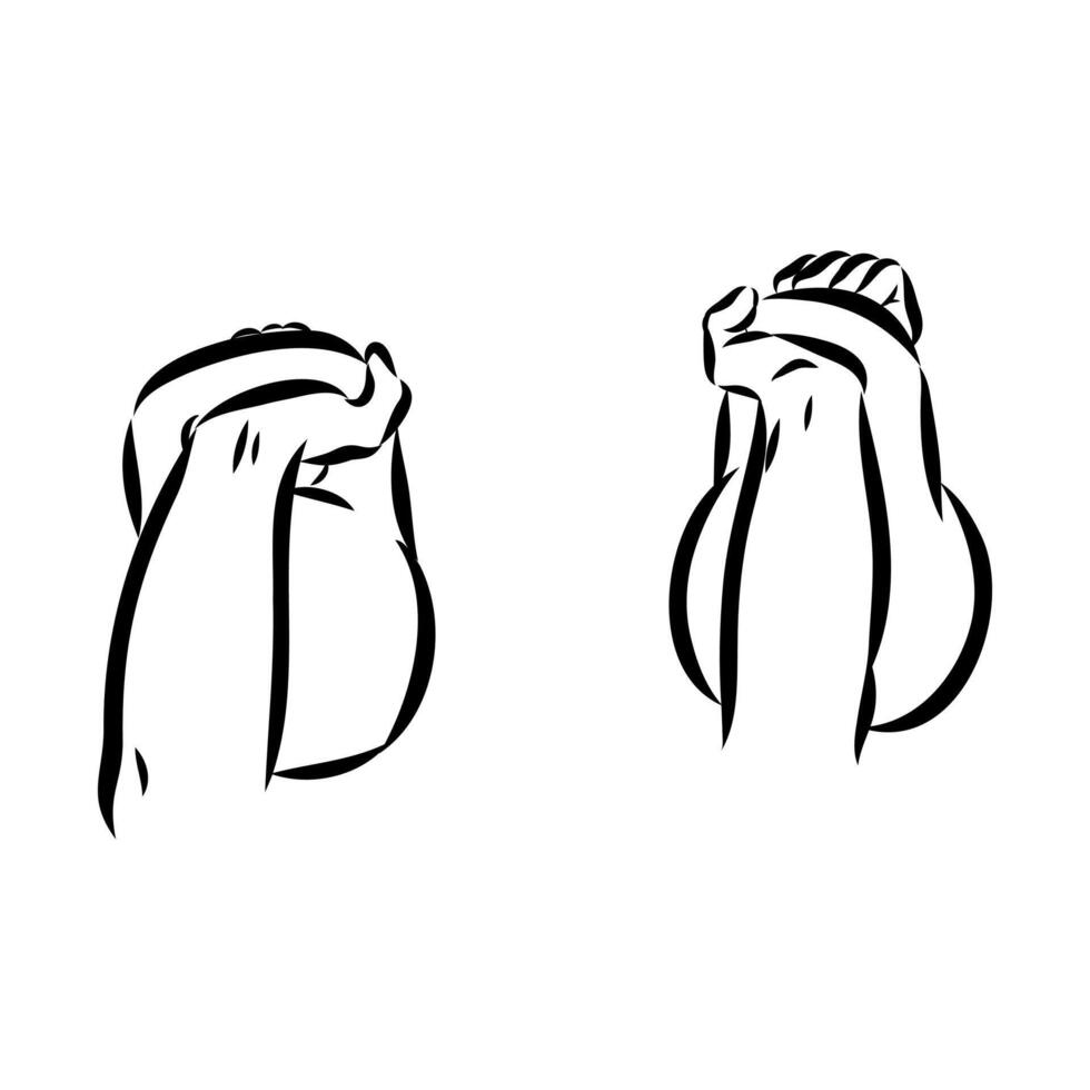 kettlebell sport sketch vector
