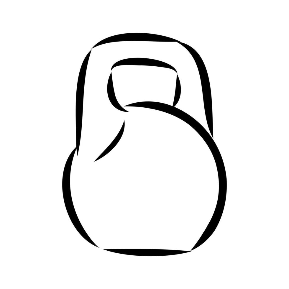 kettlebell sport sketch vector