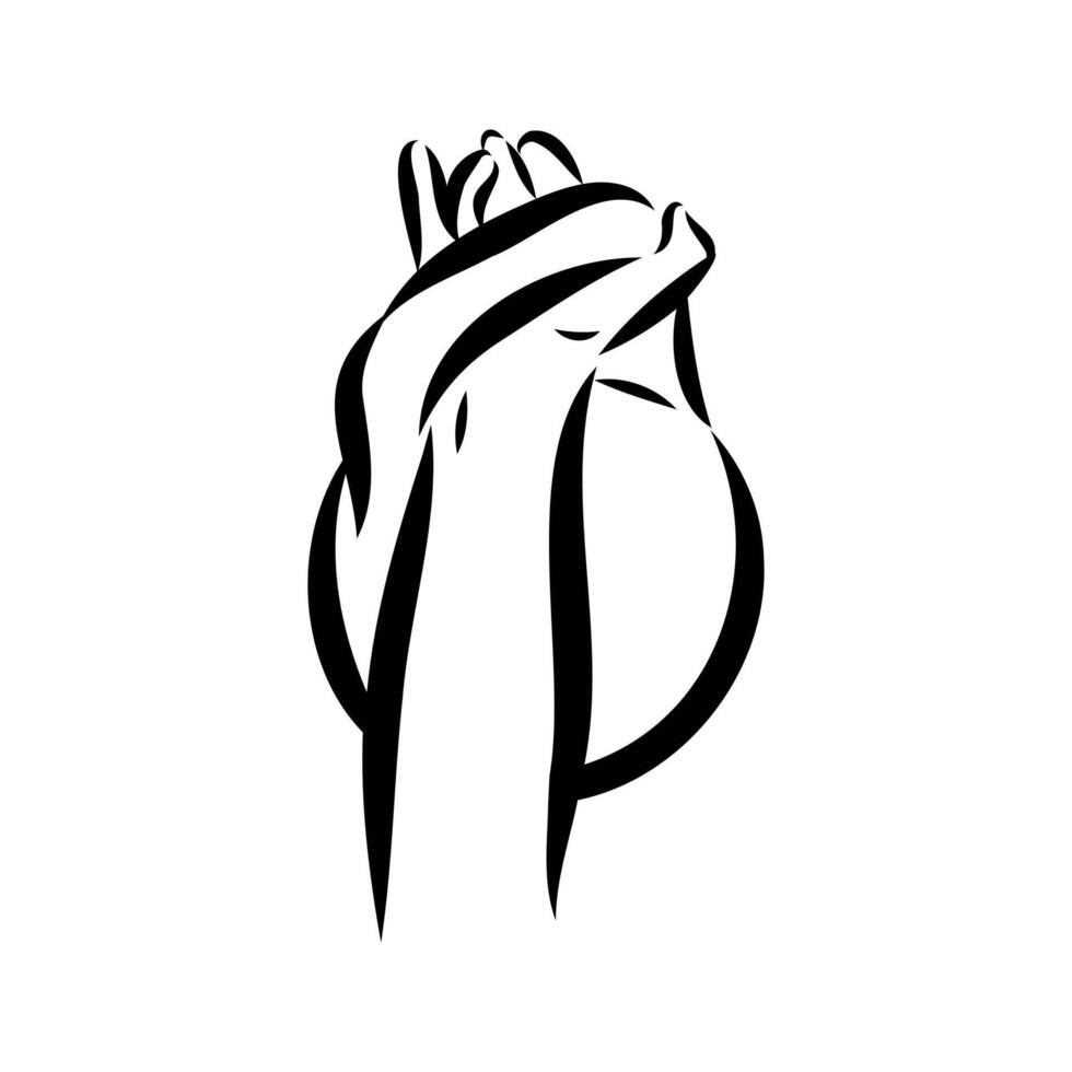 kettlebell sport sketch vector
