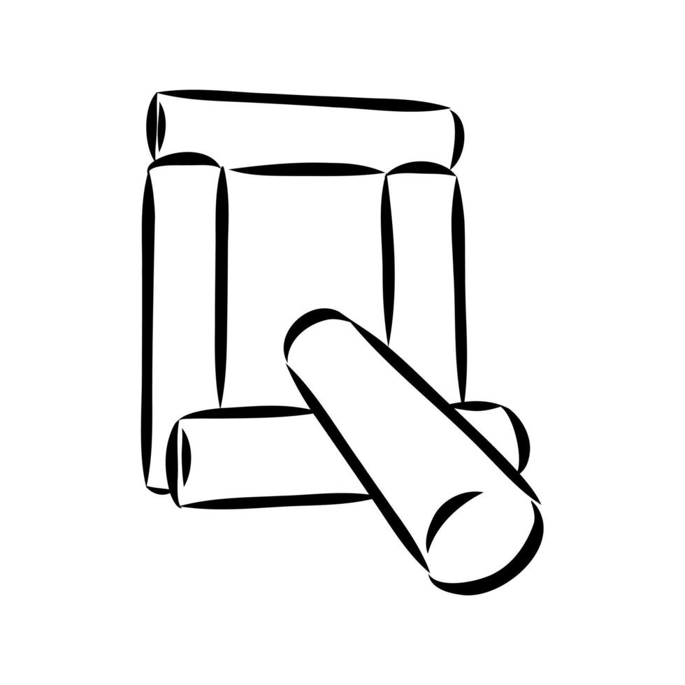 game gorodki towns sketch vector