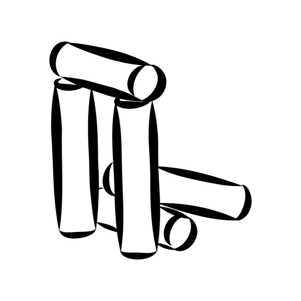 game gorodki towns sketch vector