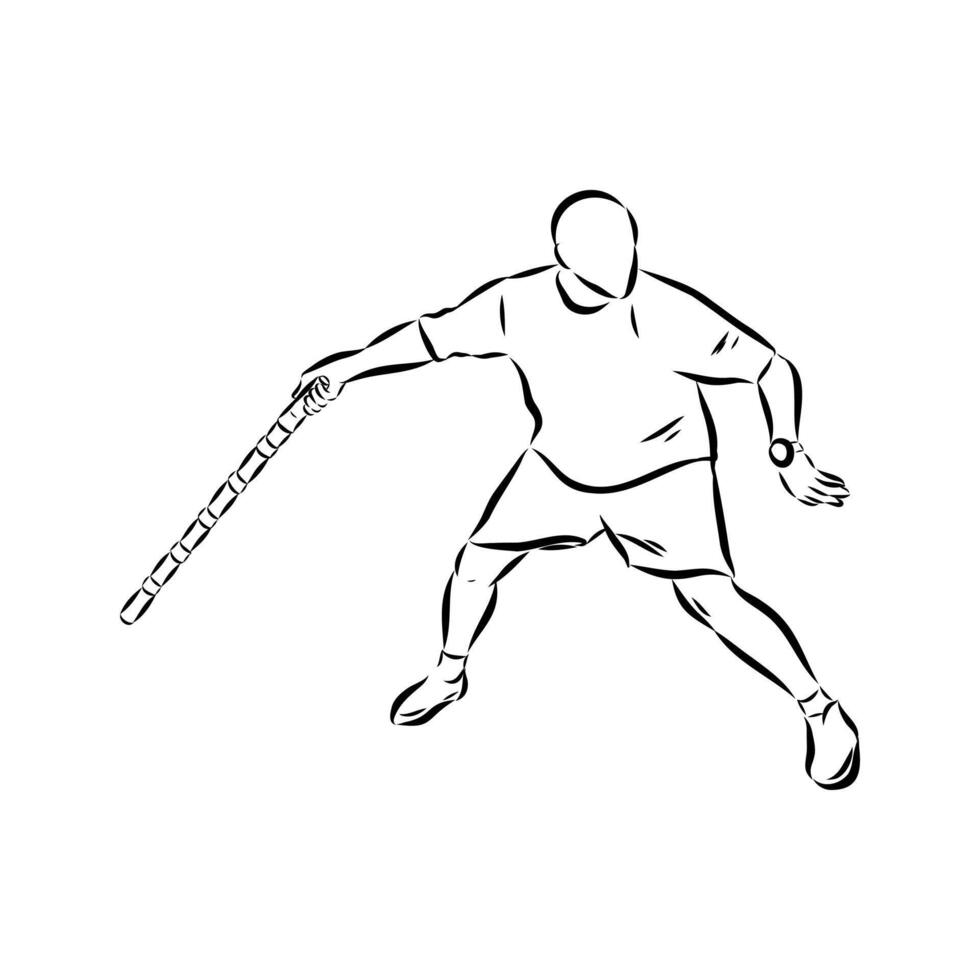 game gorodki towns sketch vector