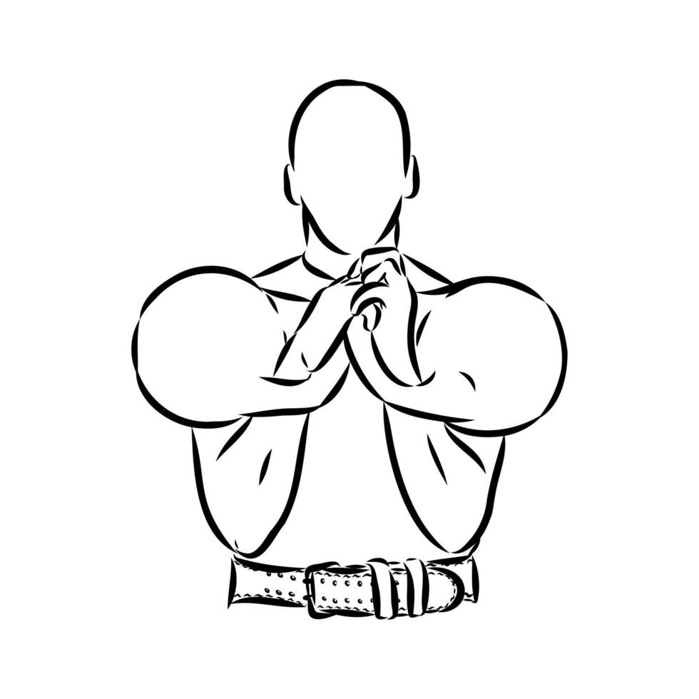 kettlebell sport sketch vector