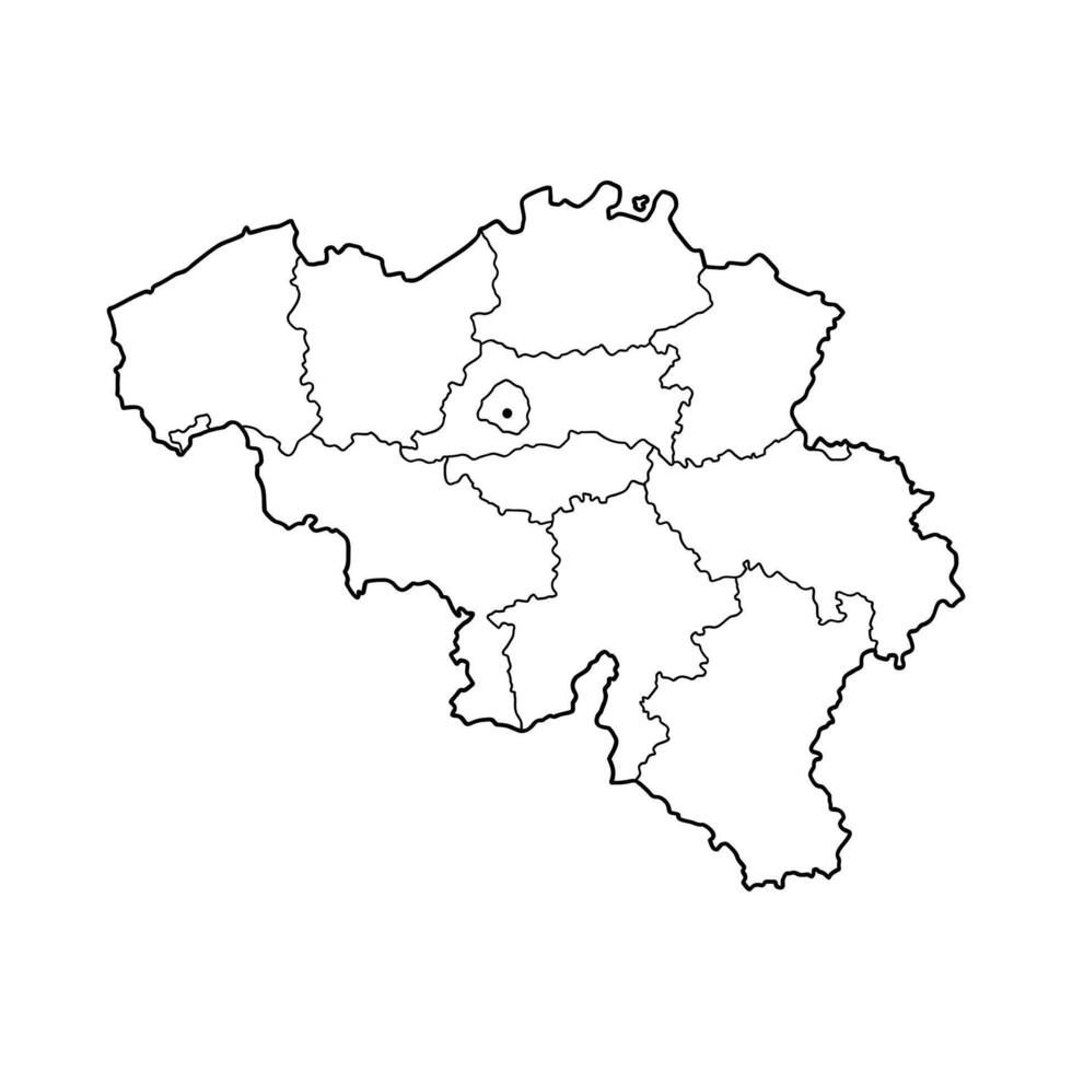 map of Belgium sketch vector