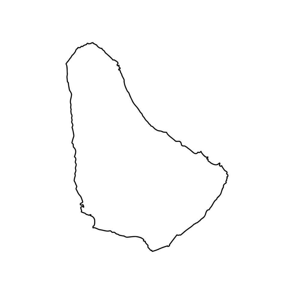 map of Barbados sketch vector