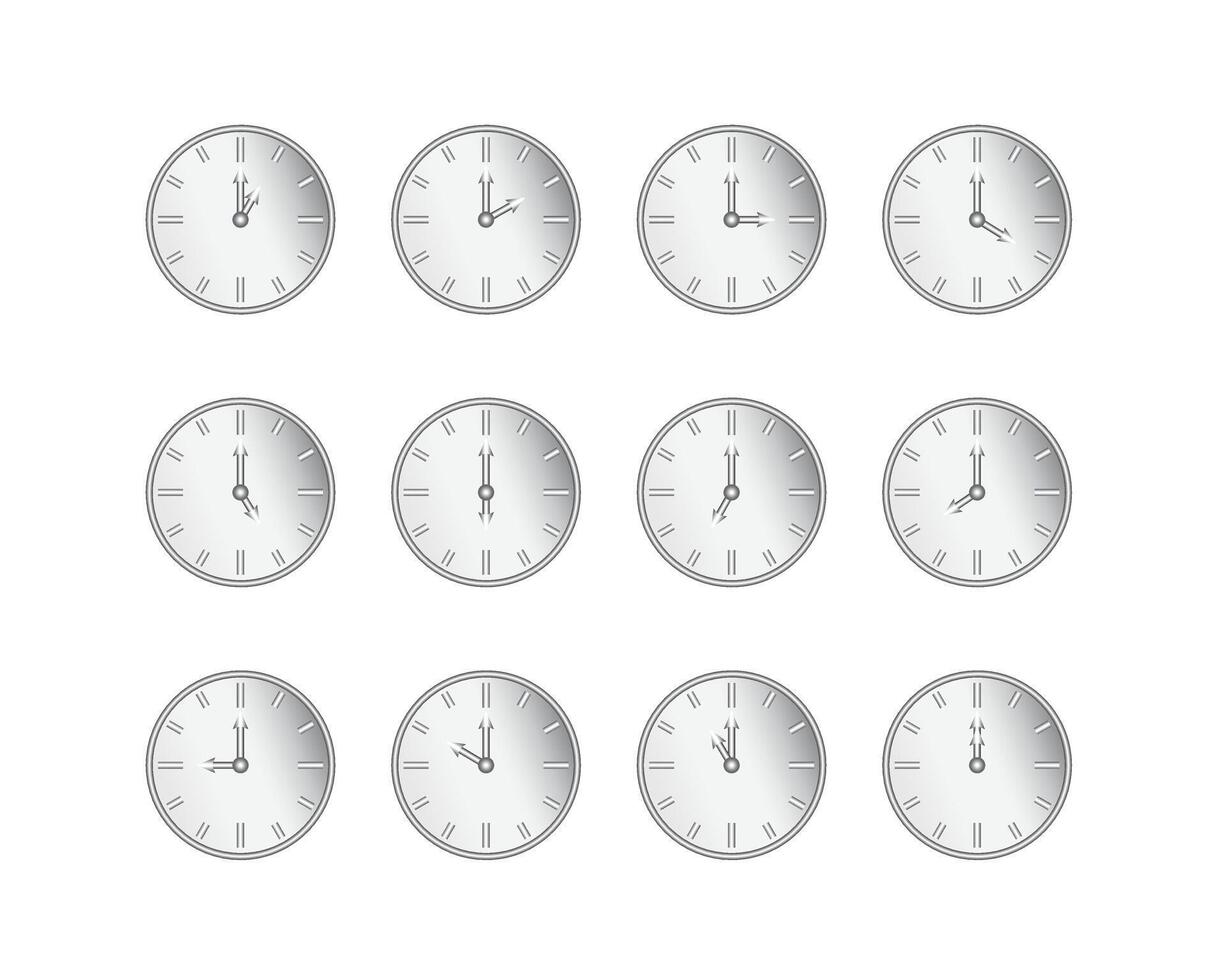 Icons set timer, clock, alarm clock, stopwatch and time icon. vector