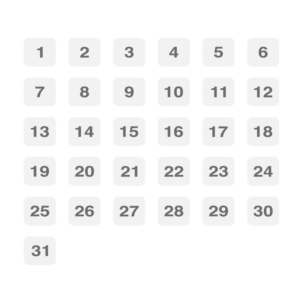 set of icons. Daily, monthly, yearly calendar icon vector