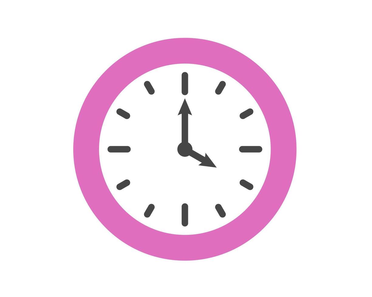Summer clock icon design with lychee. Fruit icons of time. vector