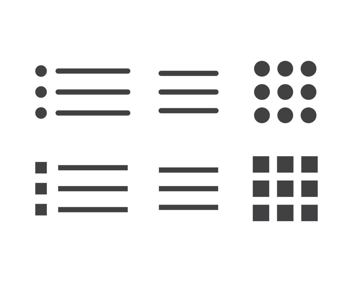 Hamburger menu icon, buttons for website, UI navigation, mobile app, presentation. design elements and user Interface icons. vector