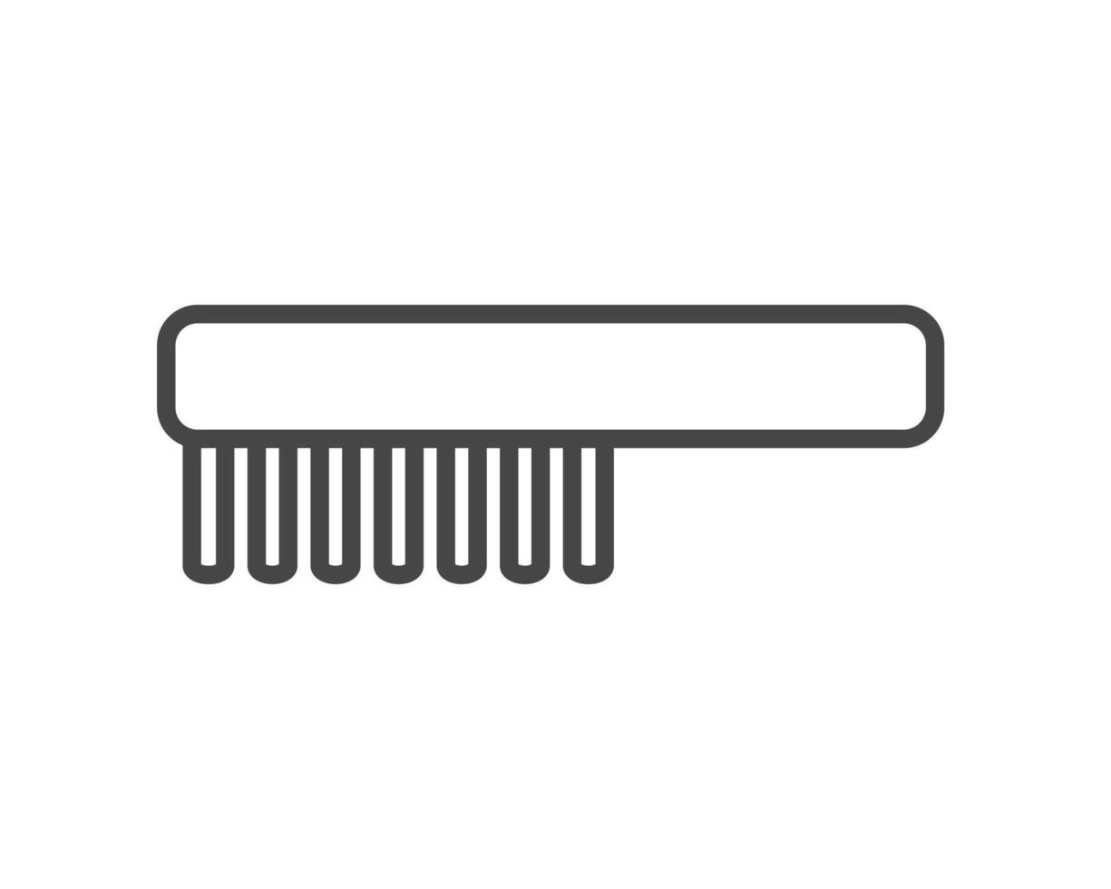 graphic icons of beauty in the form of combs for massage or darsonval procedures. vector