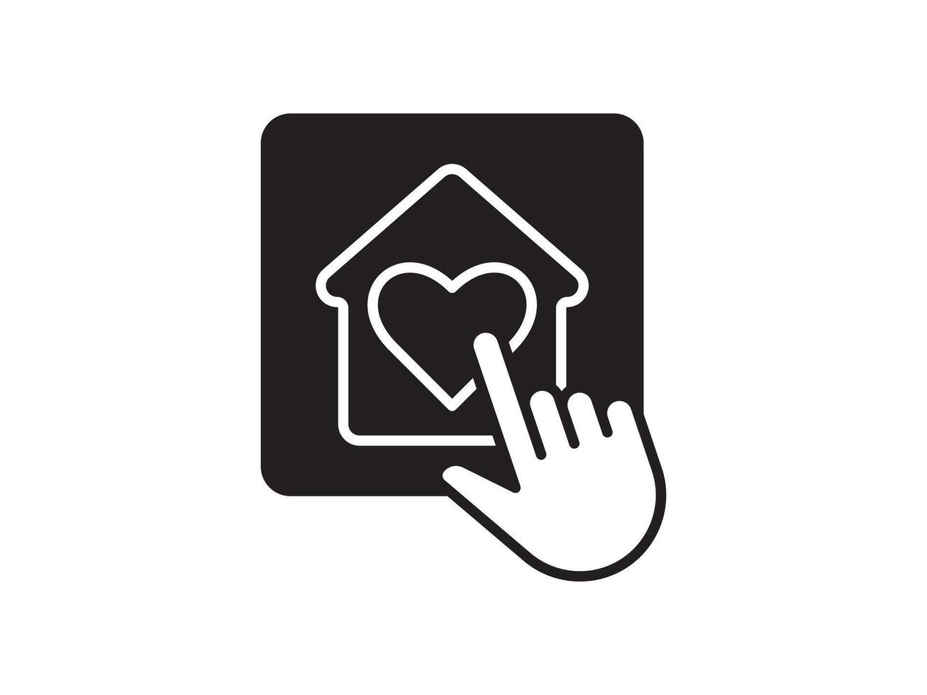 Icon a house representation, isolated against a clean background. This simple symbol evokes a sense of warmth and security, embodying the concept of home. vector