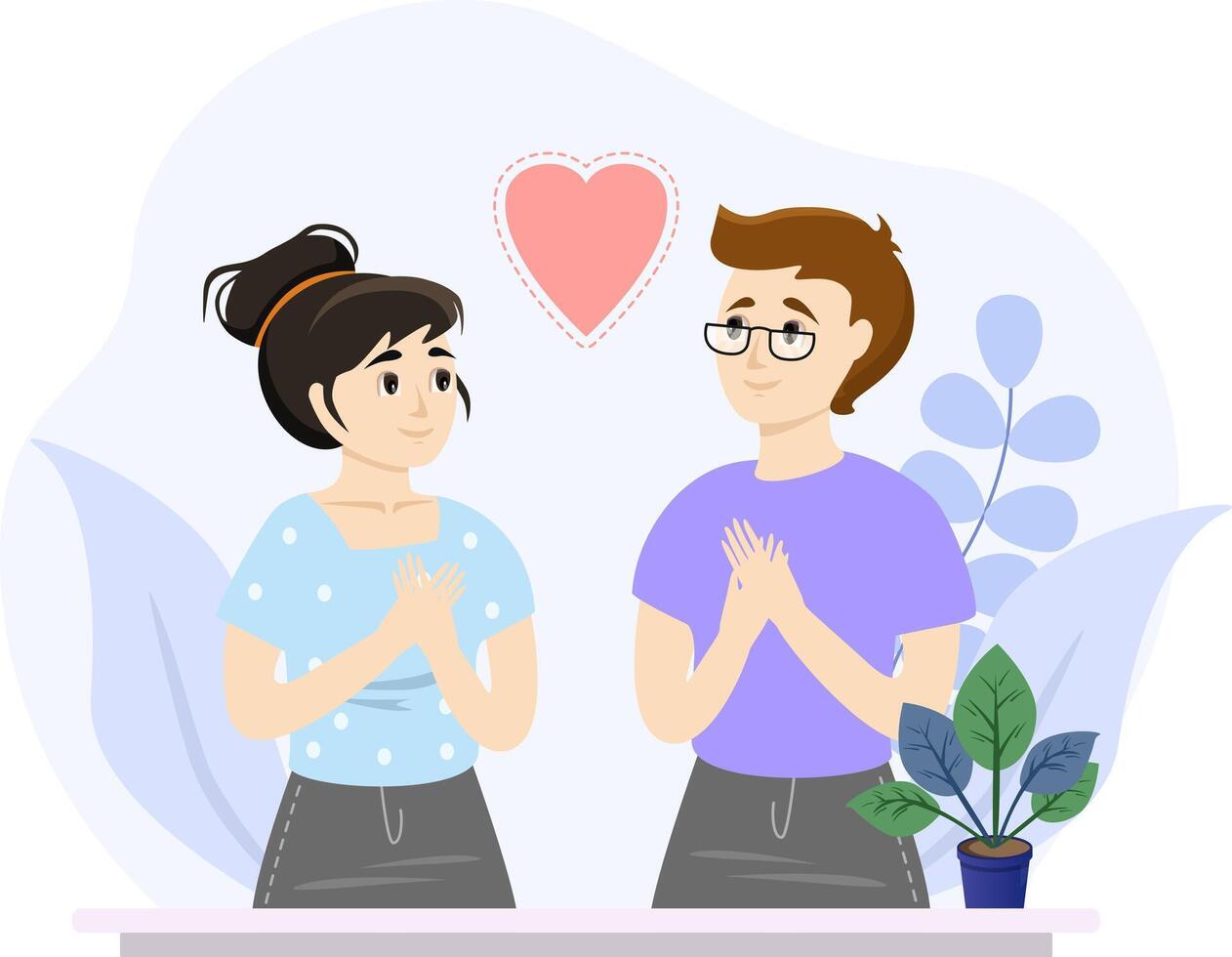 Honesty illustration. Soft skills concept. Business people or employee with honesty skill. Education, training and improvement for career building. vector