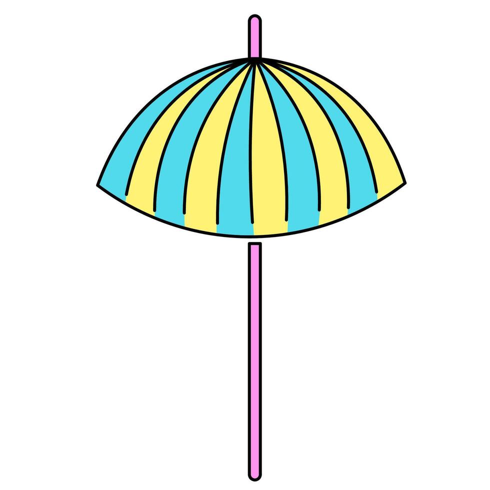 summertime doodle object vector