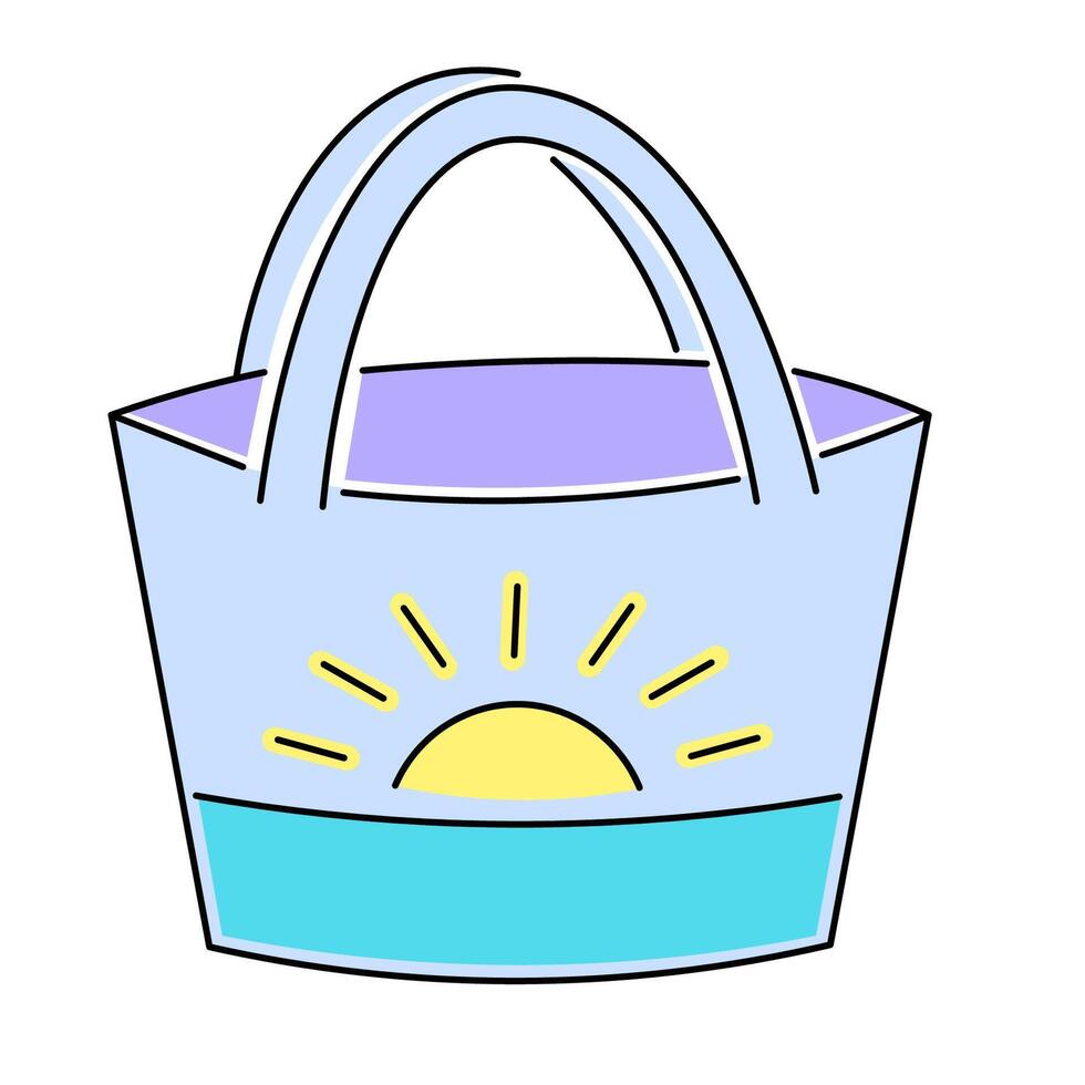 summertime doodle object vector