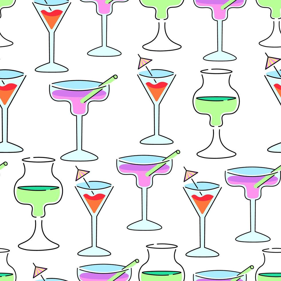 seamless pattern summertime traveling vector