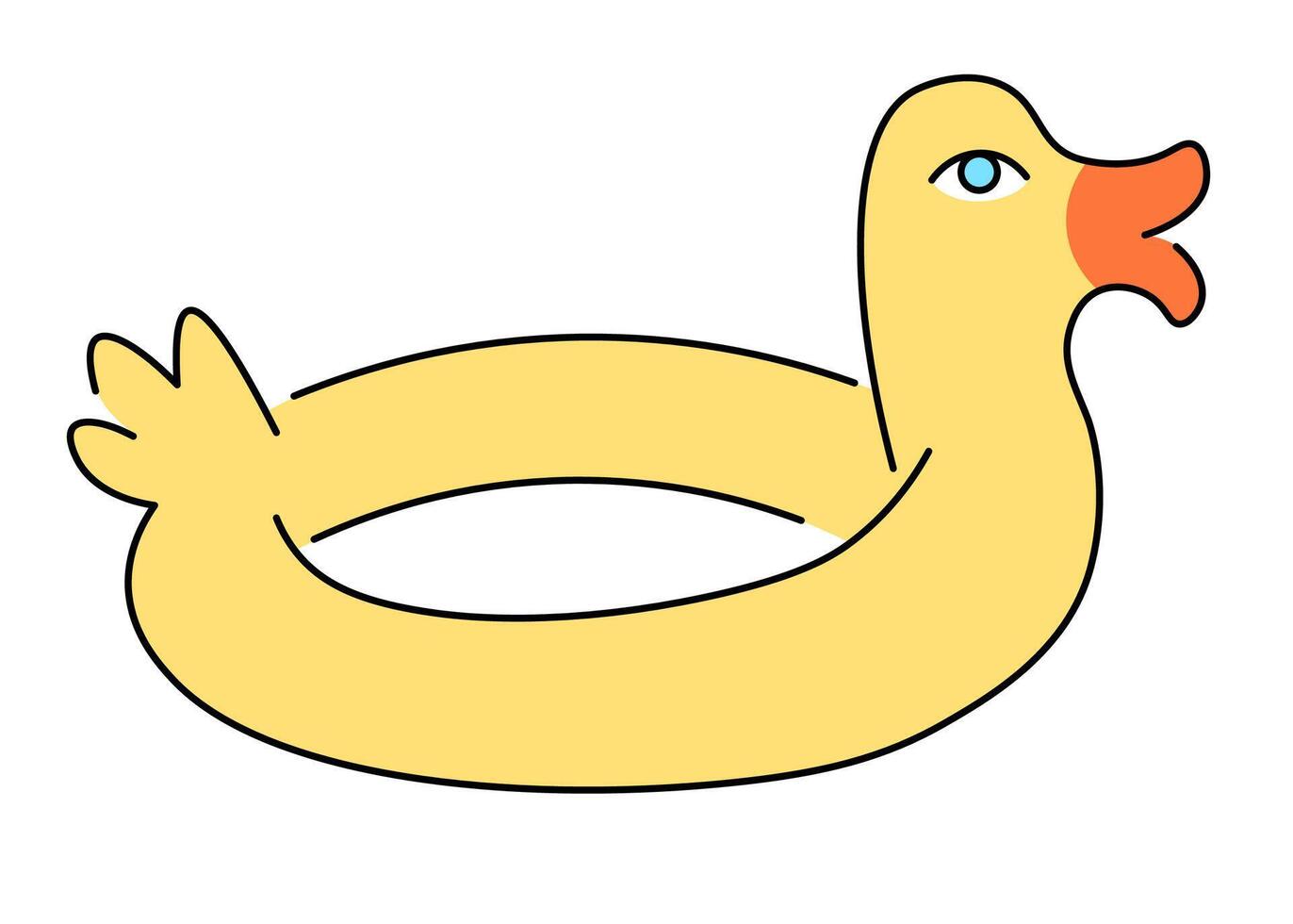 summertime doodle object vector