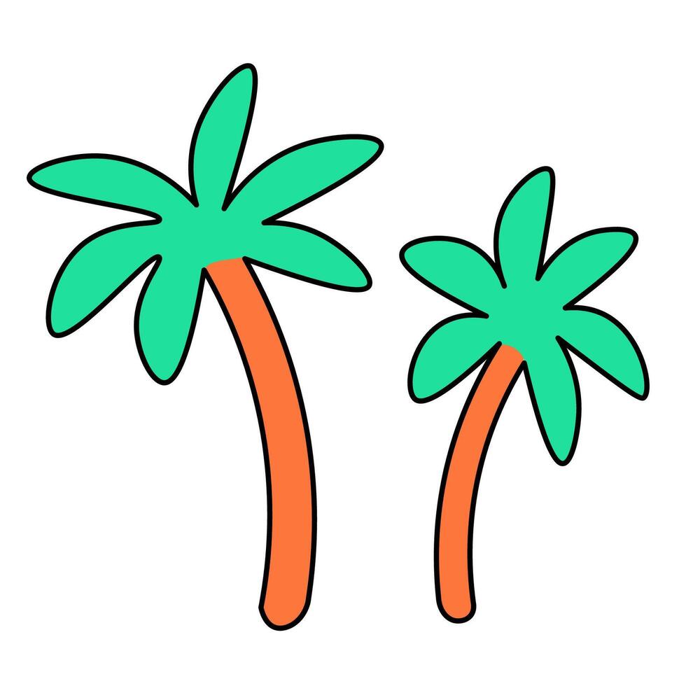 summertime doodle object vector