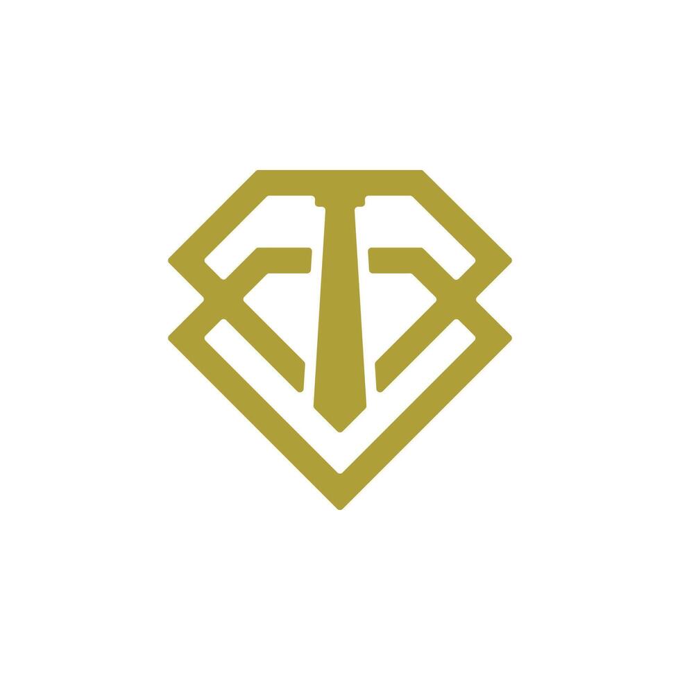 letter B logo with tie vector