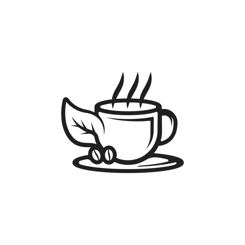 Cup of coffee logo vector