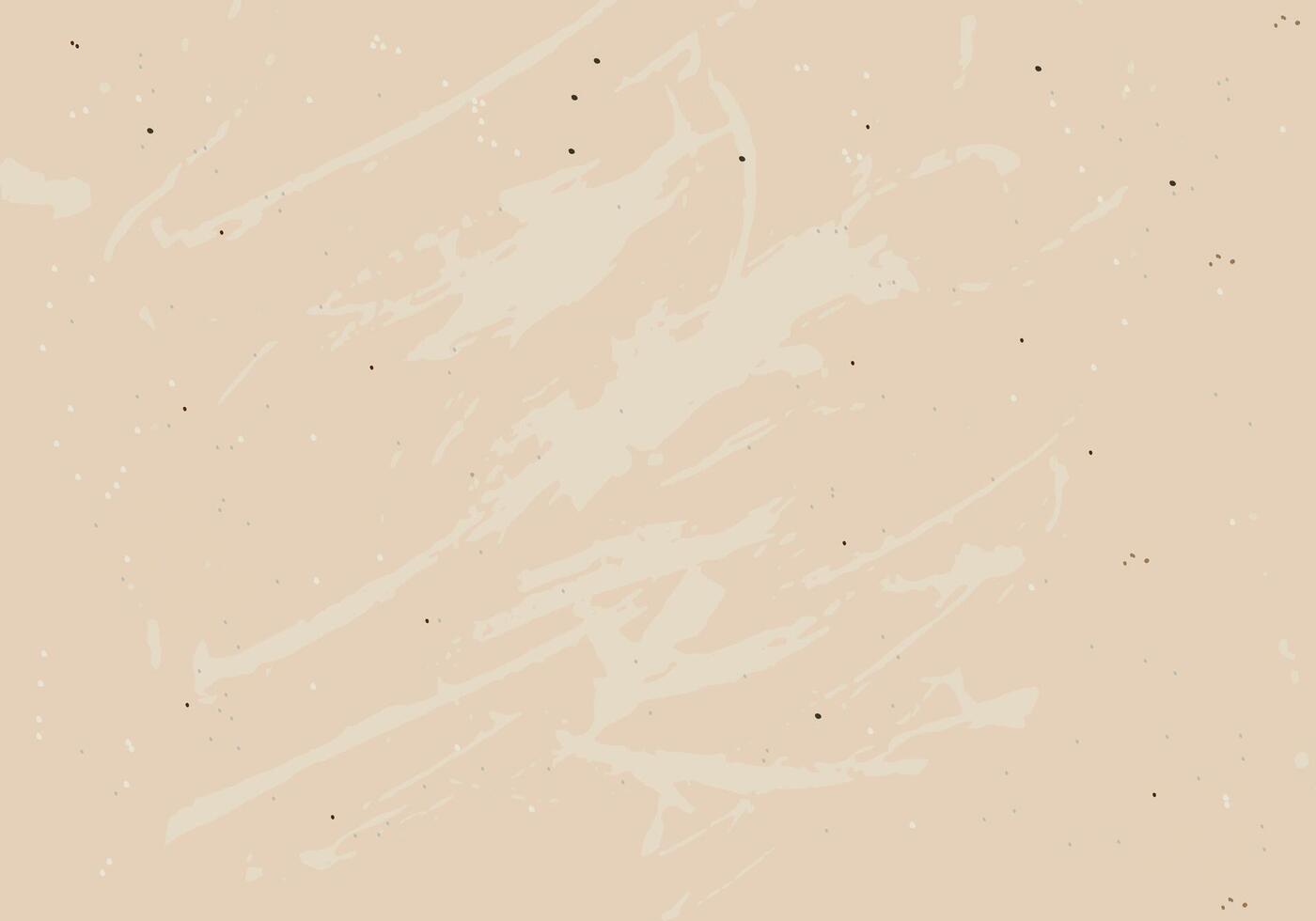 Vintage antique background with scuffed speckled splashes and grunge. Vintage ecru background with dots, speckles, specks, flecks, particles. Light tan craft repeating wallpaper. Natural beige grunge surface texture. illustration vector