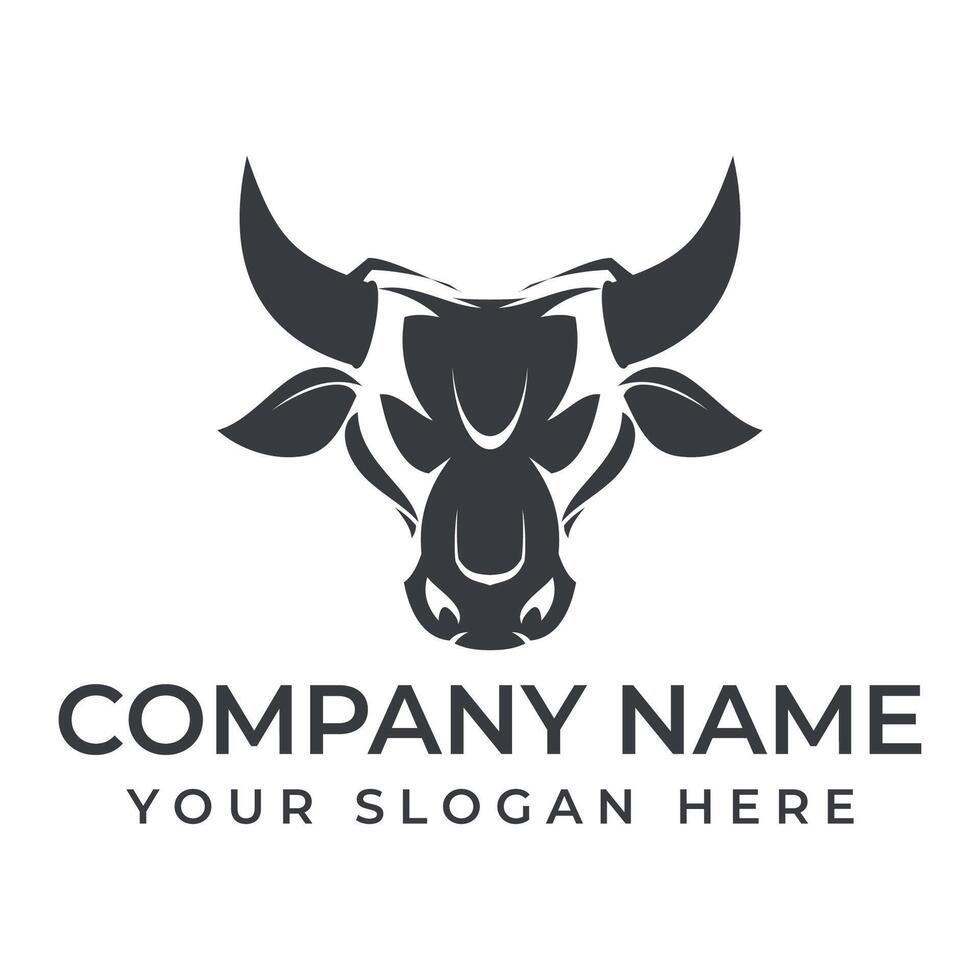 abstract bull logo illustrations design icon logo vector