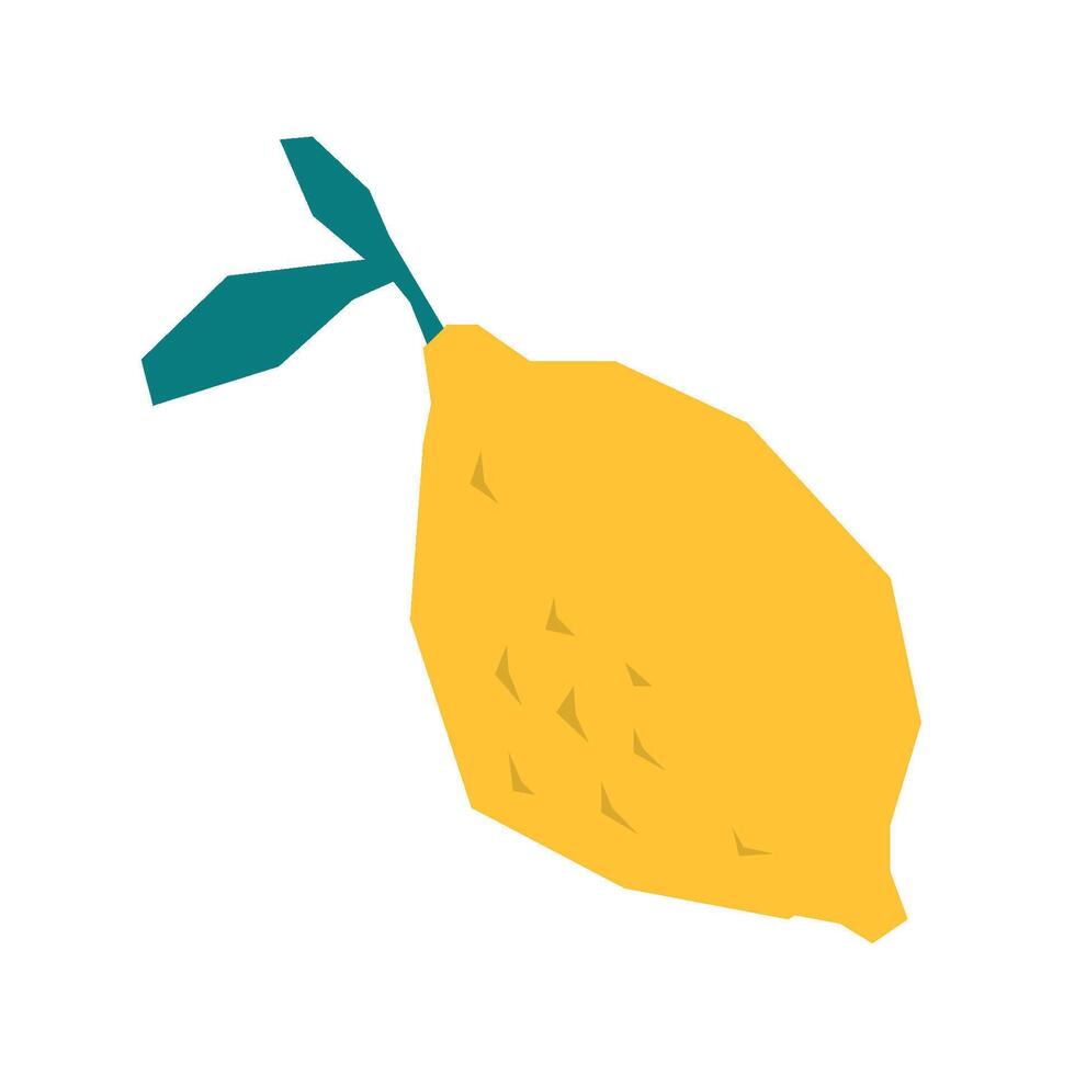 Abstract Fruit Set Lemon vector