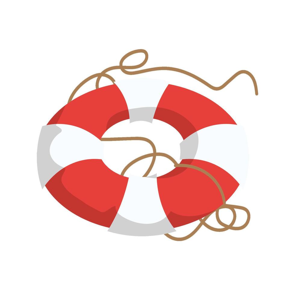 Nautical Set Lifebouy vector