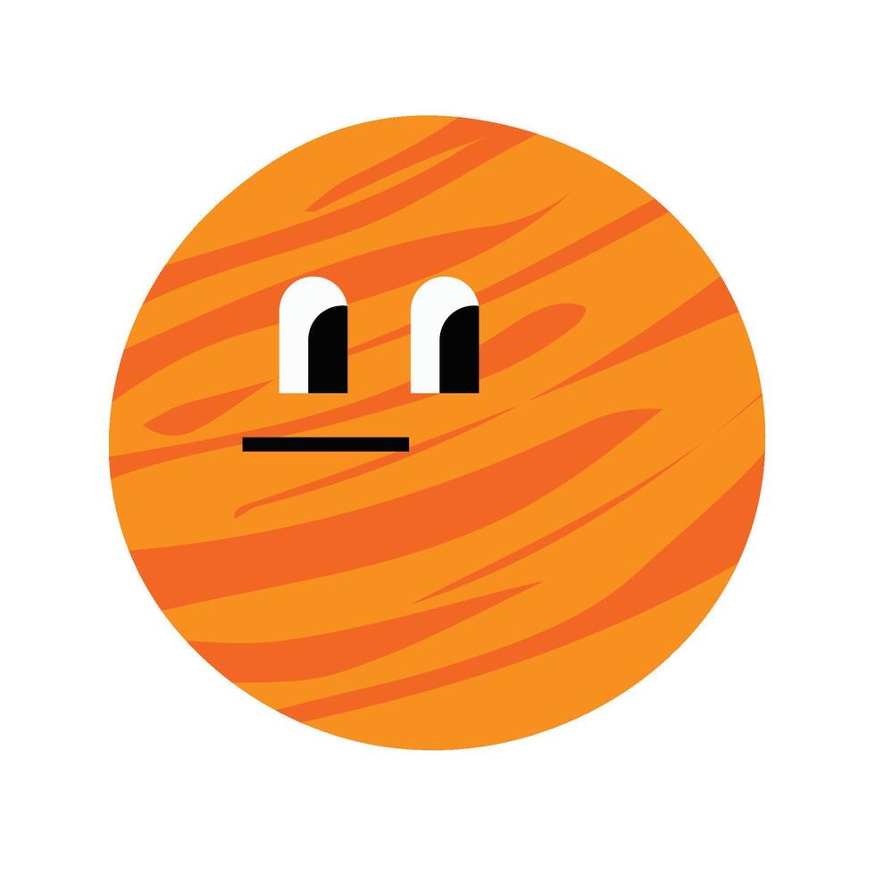 Funny Galaxy Character Set Neptune vector