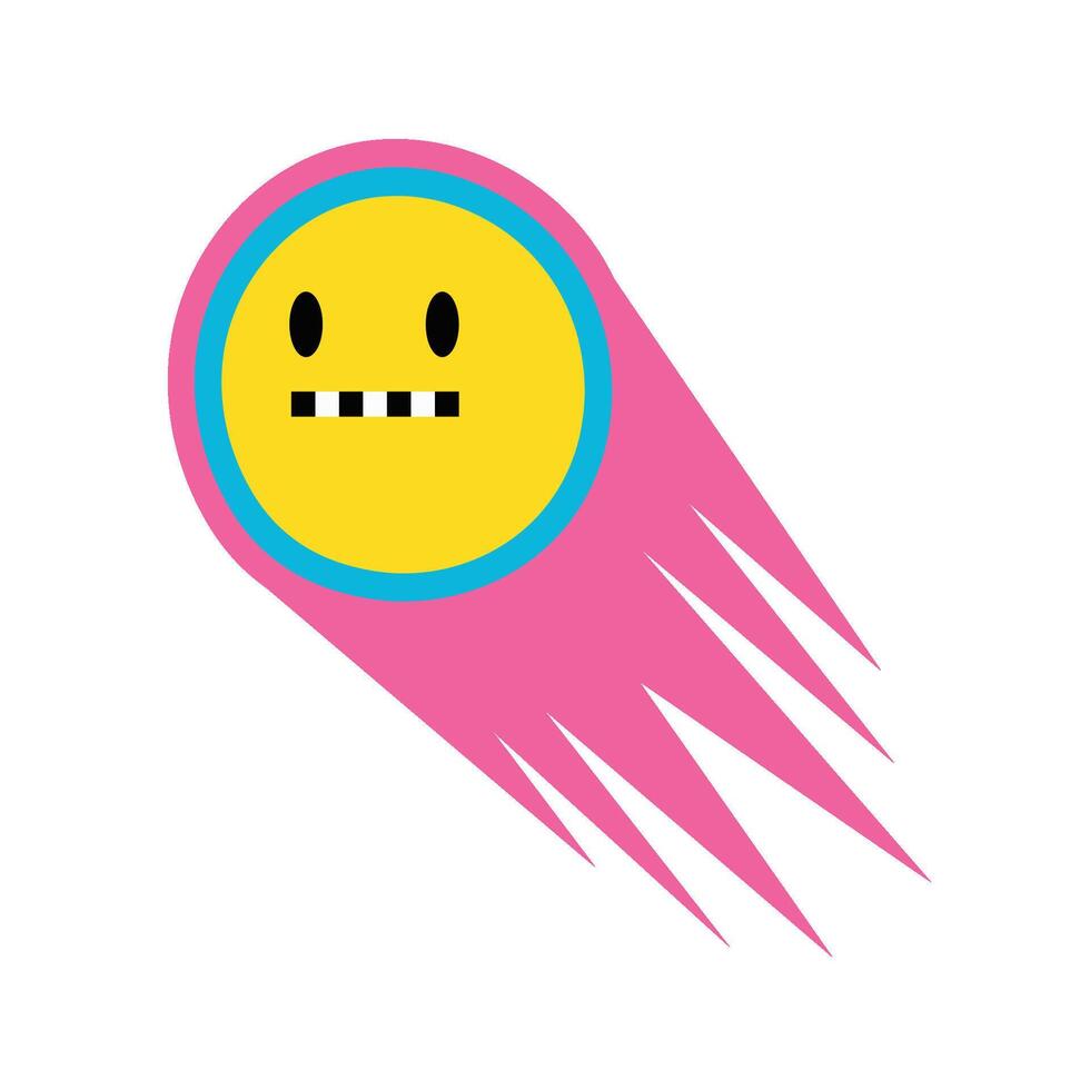 Funny Galaxy Character Set Meteor vector