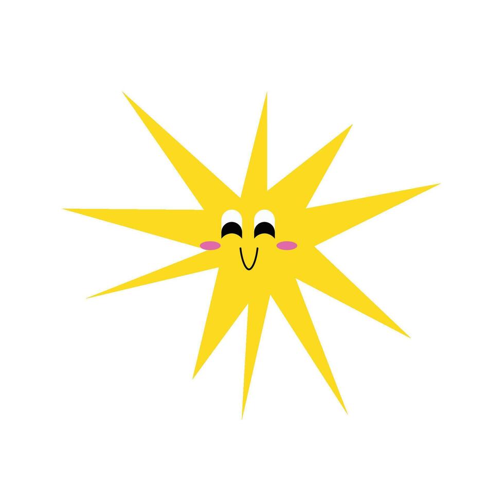 Funny Galaxy Character Set Star vector