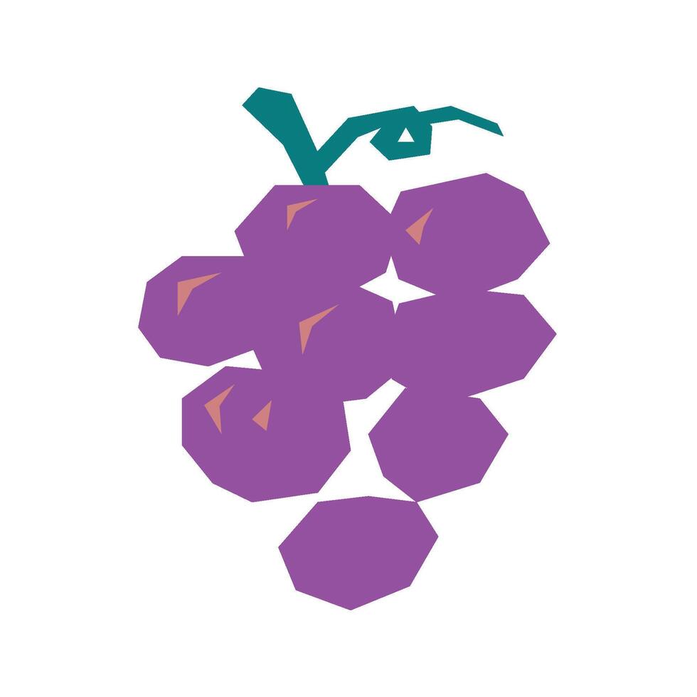 Abstract Fruit Set Grape vector