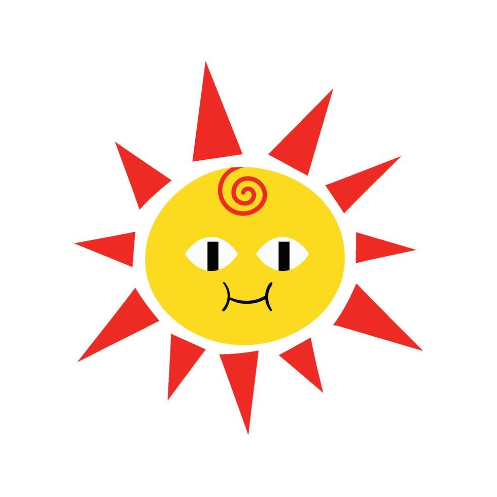 Funny Galaxy Character Set Sun vector