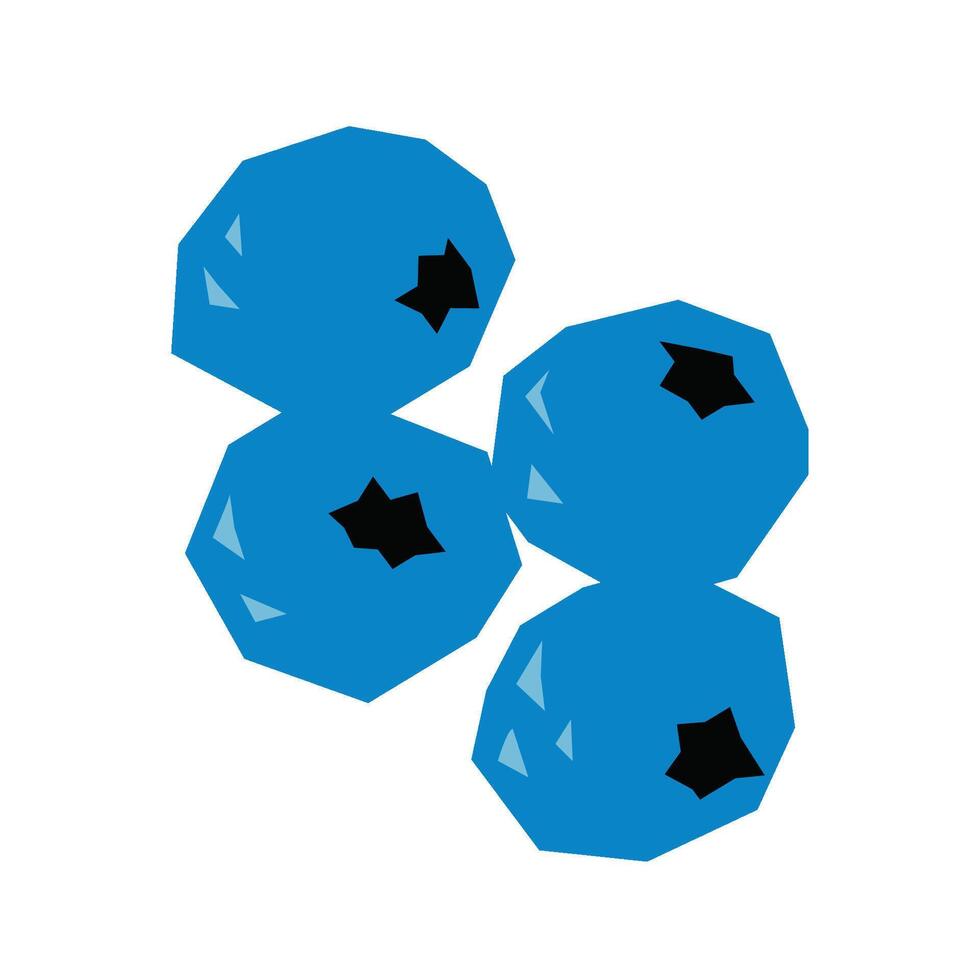 Abstract Fruit Set Blueberry vector