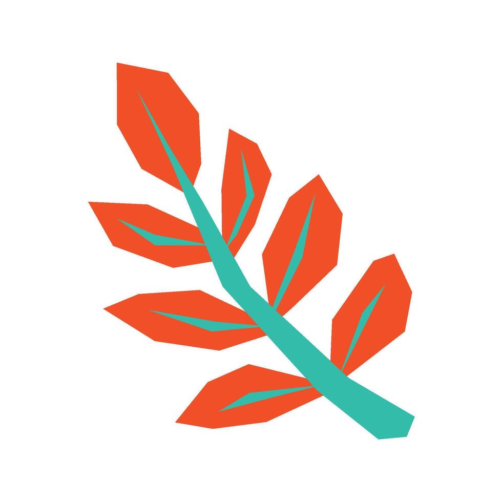 Colorful Abstract Tropical Element vector