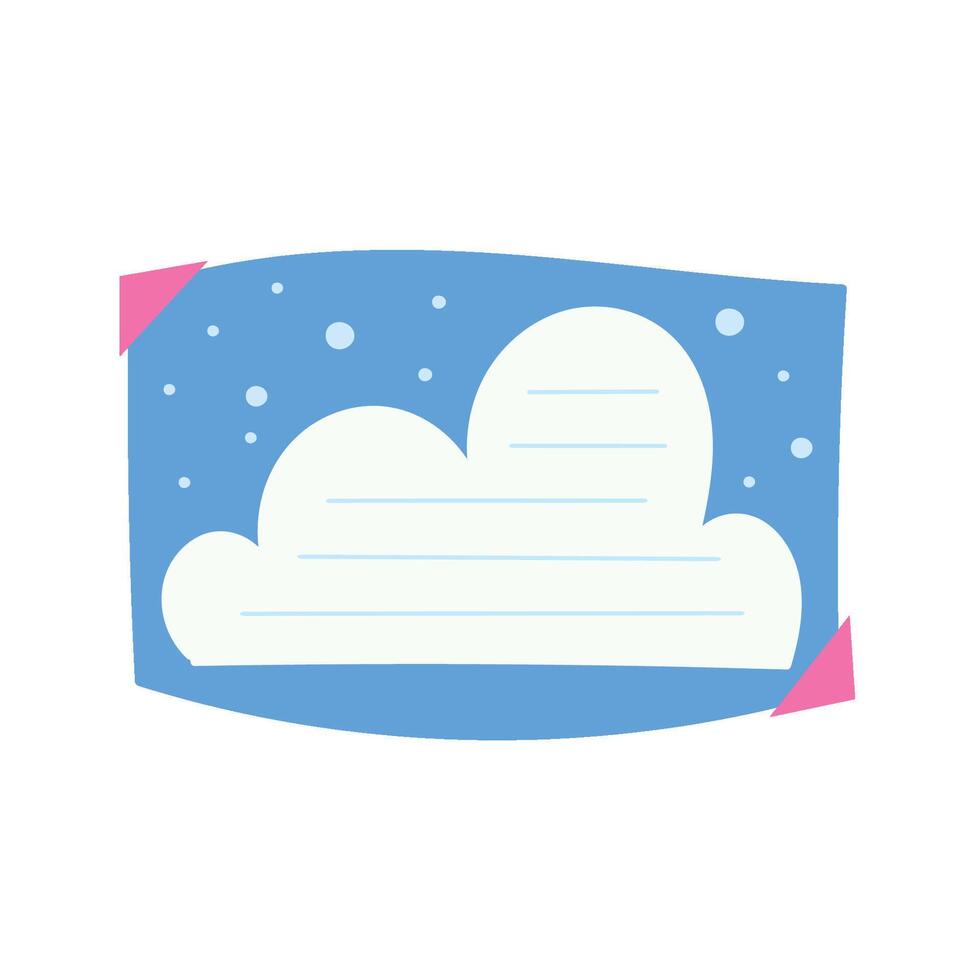 Cute Note Set vector