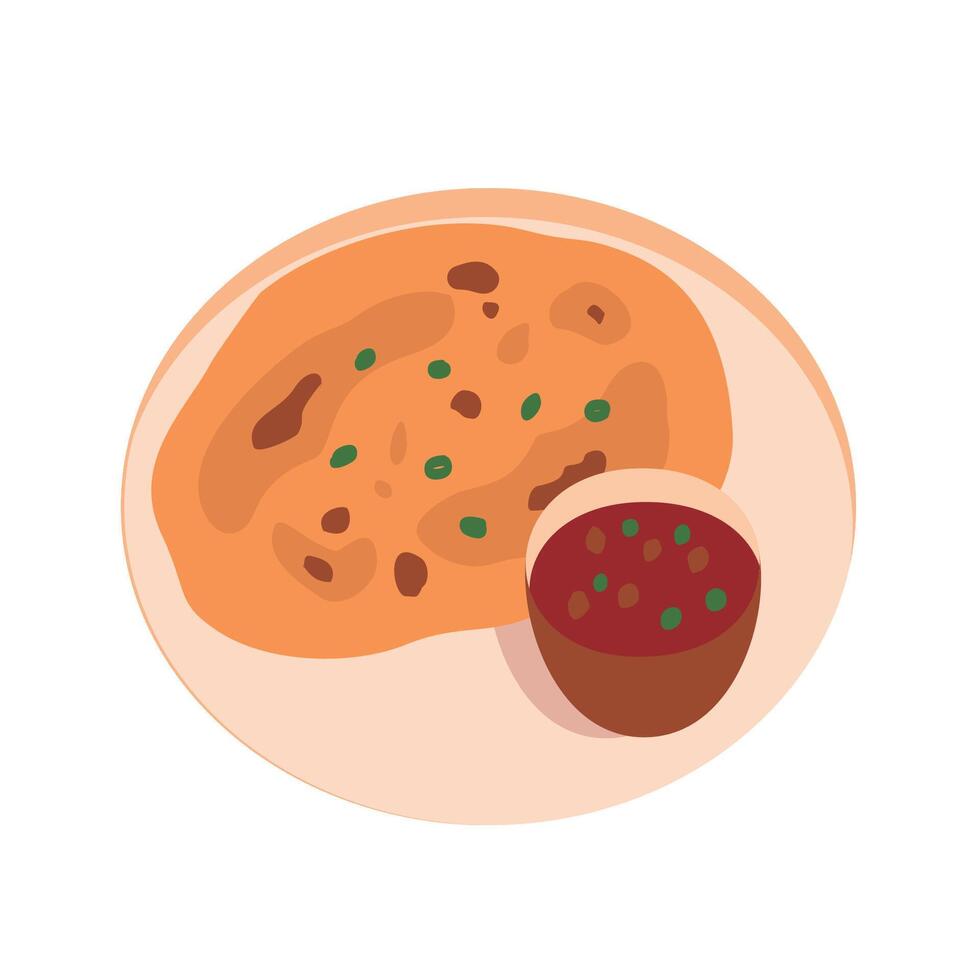 Indian Food Collection chapati.eps vector