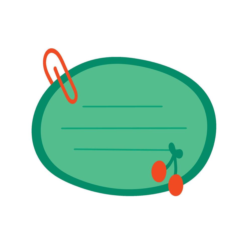 Cute Note Set vector