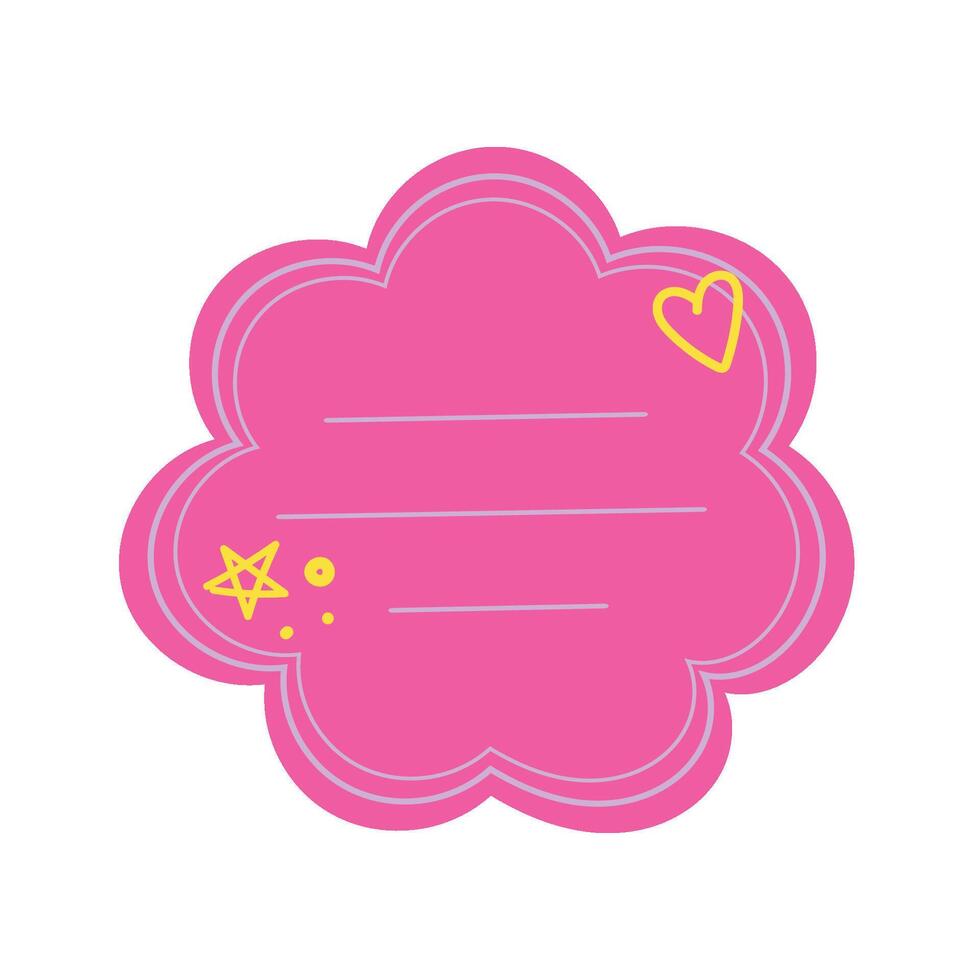 Cute Note Set vector