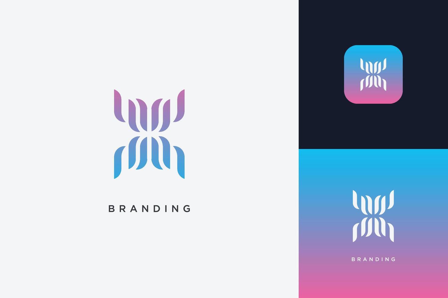 X Letter Trademark Brand Logo vector