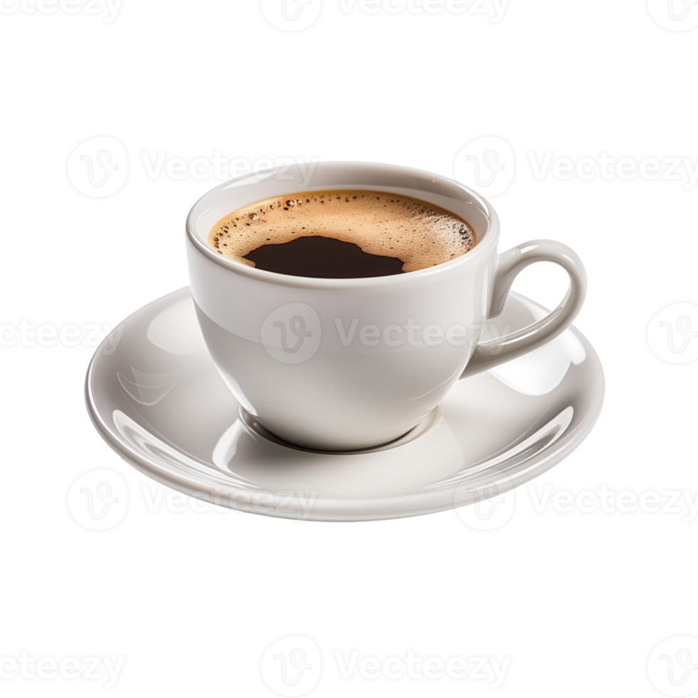 Cup of Espresso Coffee Isolated on Transparent Background. Concept of Morning Beverage and Coffee Culture. png