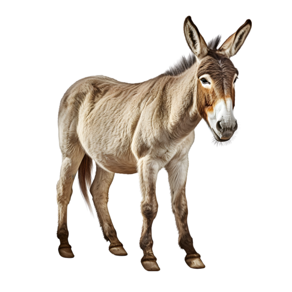 Donkey on transparent background png