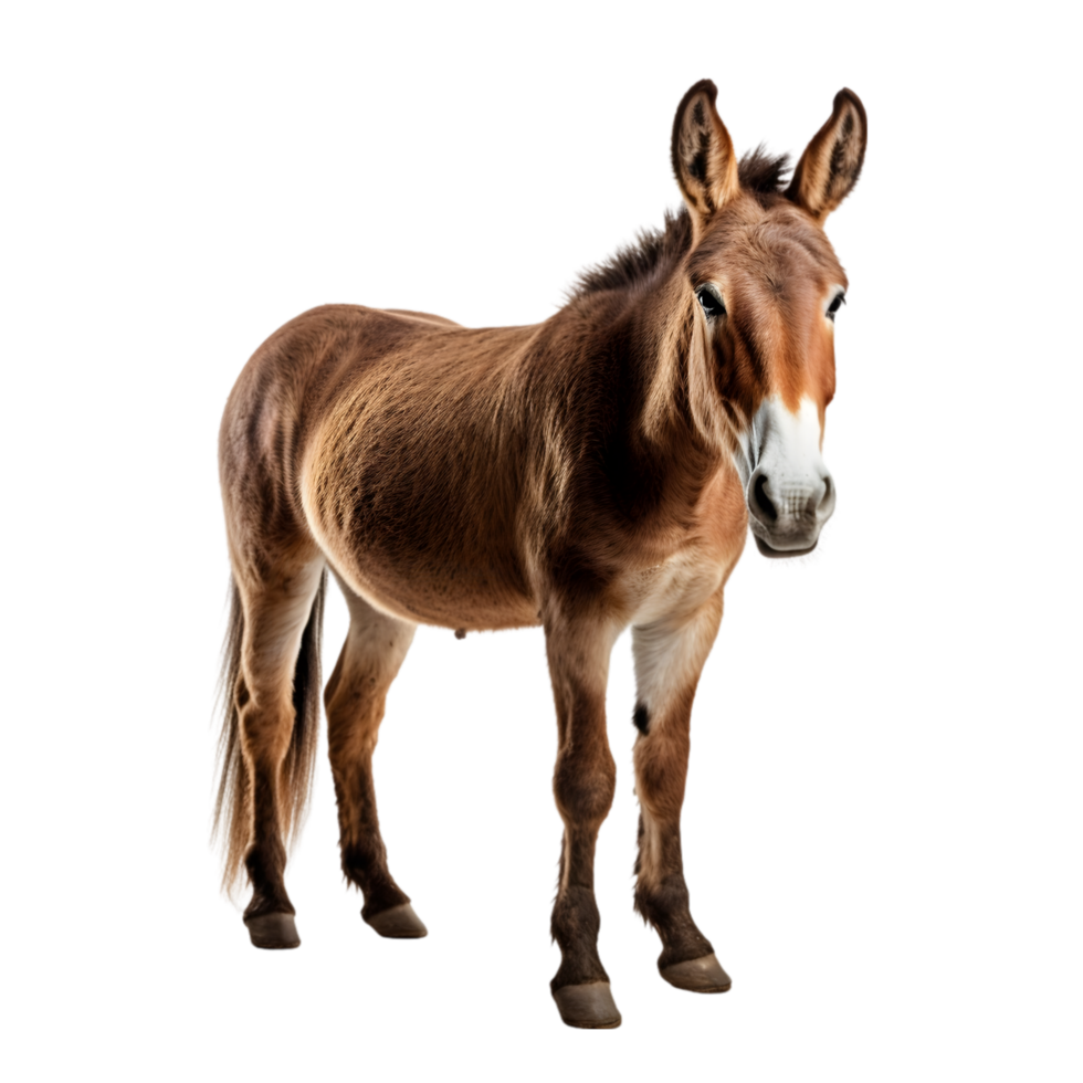 Donkey on transparent background png