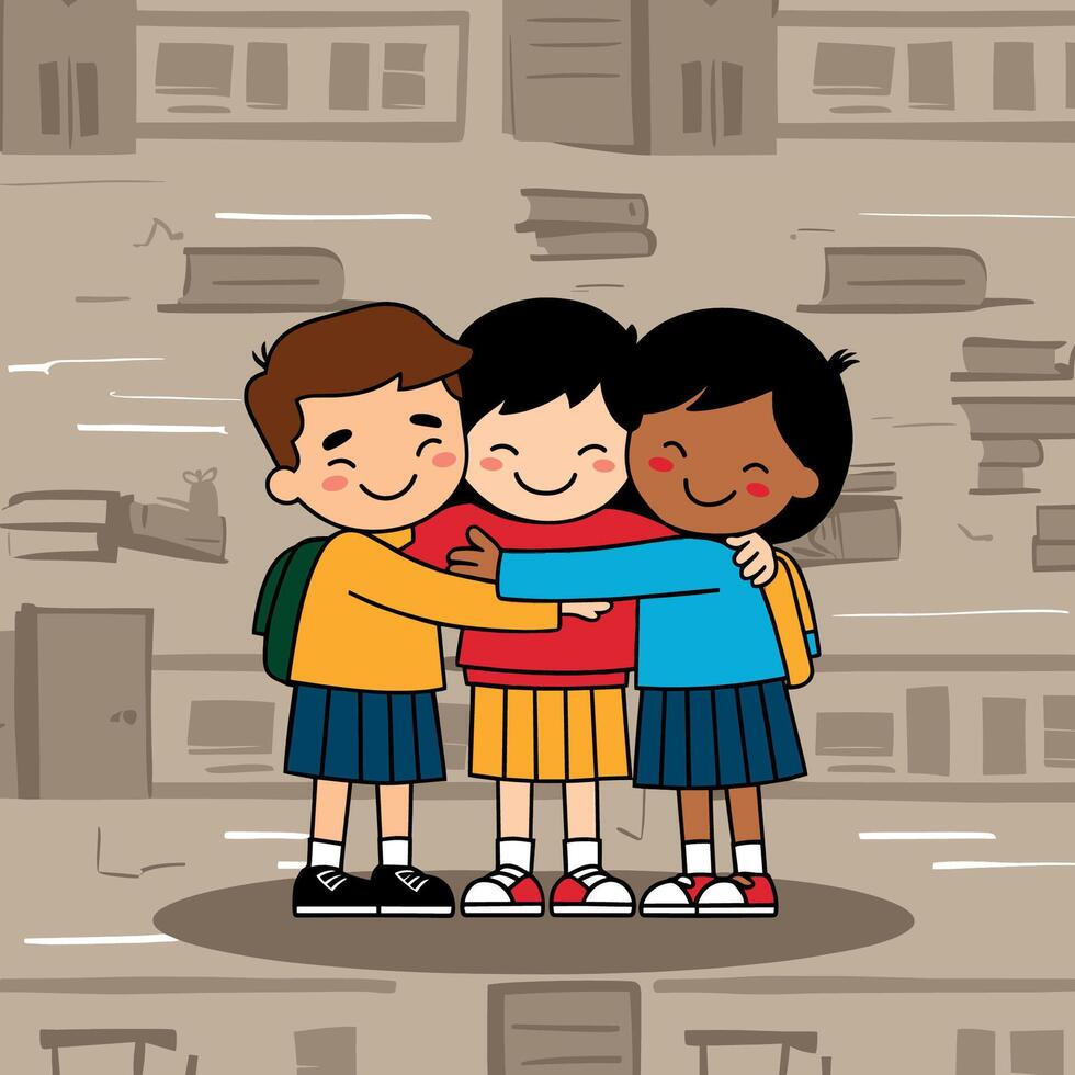 Back to school with friendship day vector