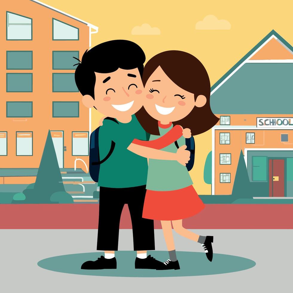 Back to school with friendship day vector