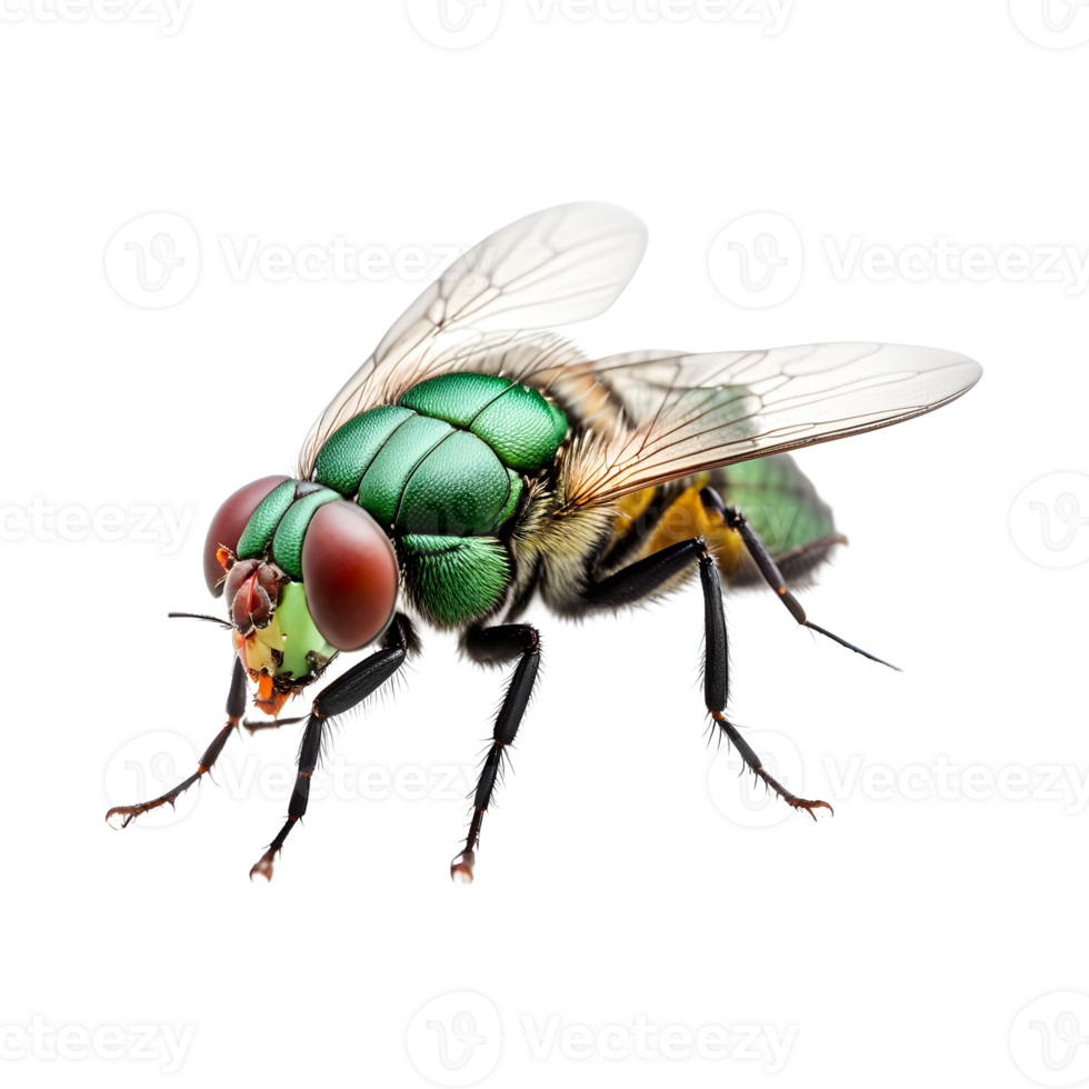 Green Bottle Fly Isolated on Transparent Background png