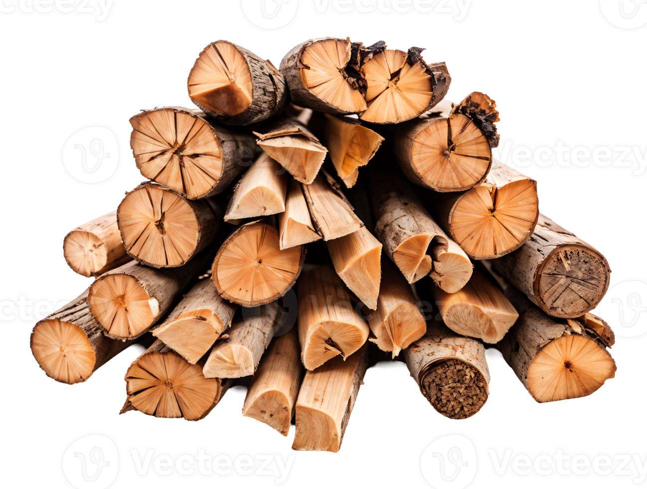 Firewood Kindling Isolated on Transparent Background png