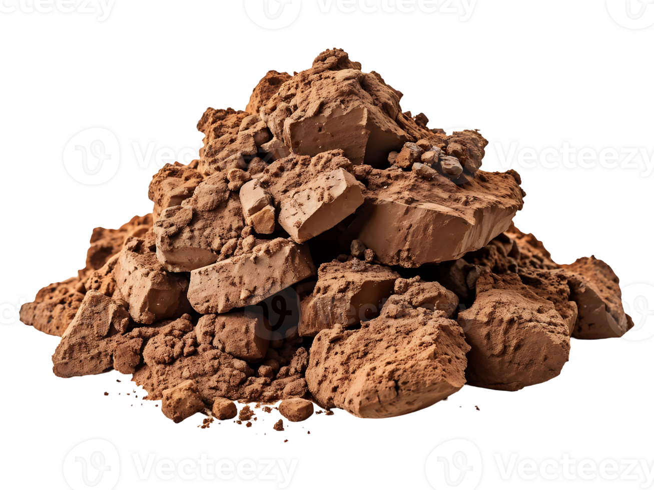 Heap of Clay Isolated on Transparent Background png