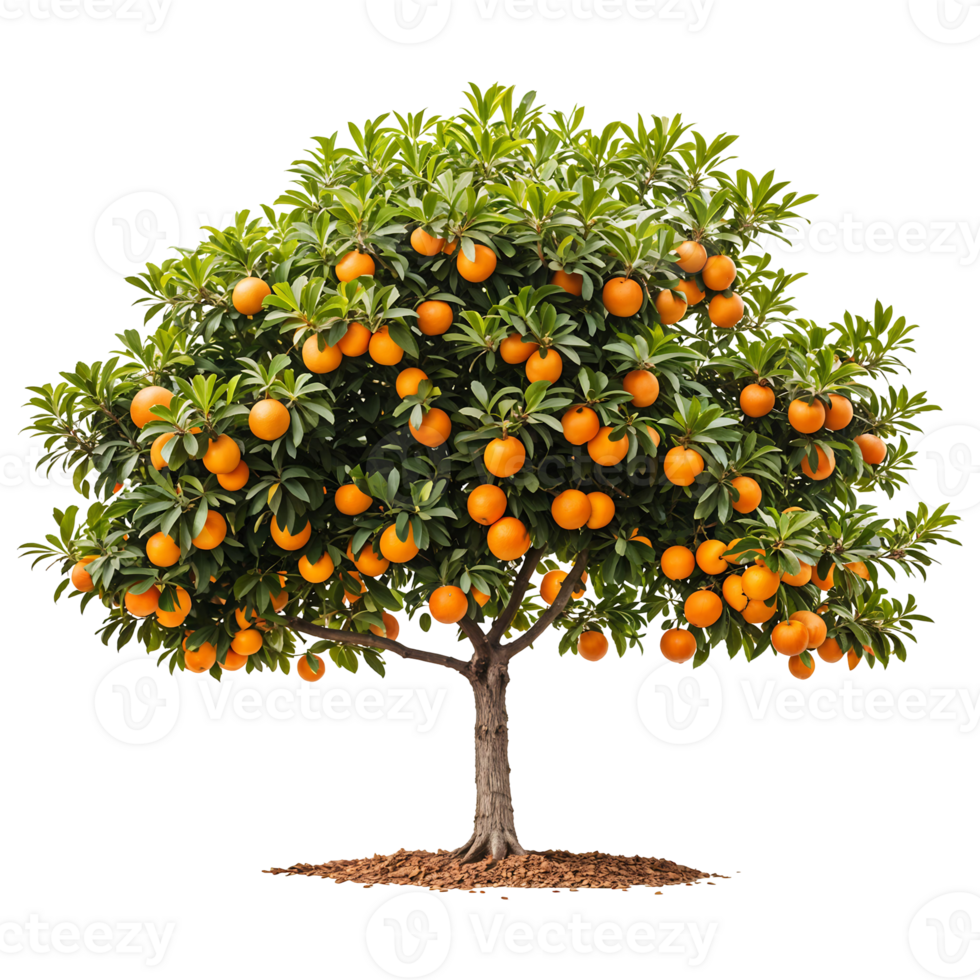 Orange Tree Isolated on Transparent Background png